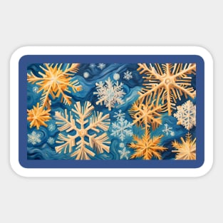 Snowflakes in van Gogh Style Sticker